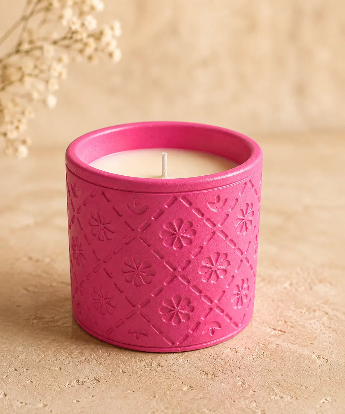 Astral Rose Concrete Jar Candle