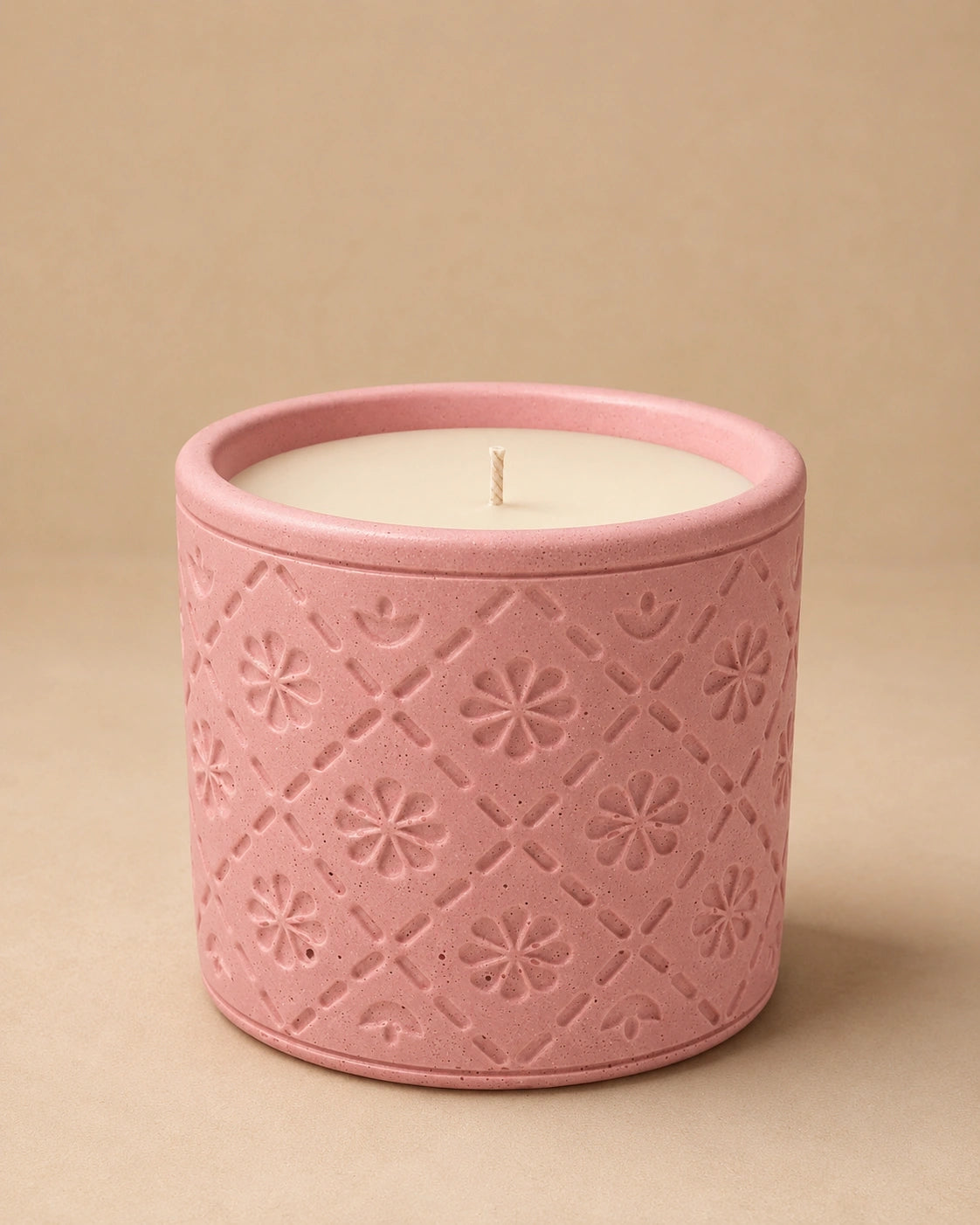 Cherry Blossom Concrete Jar Candle