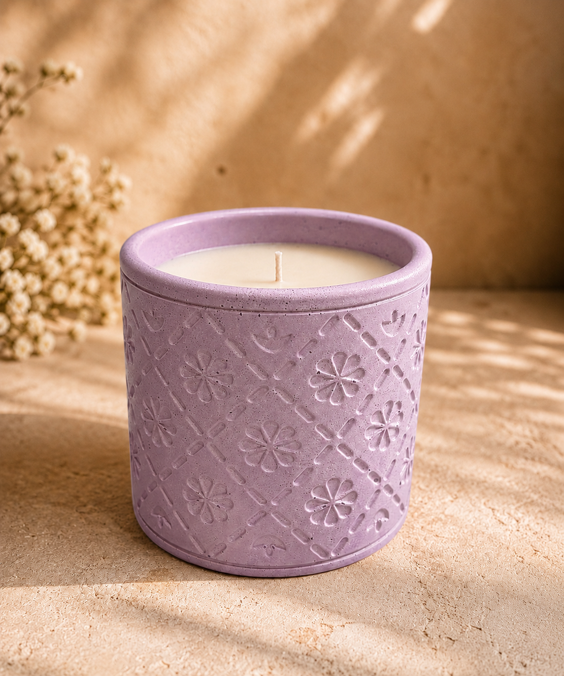 Lavender Calm Concrete Jar Candle