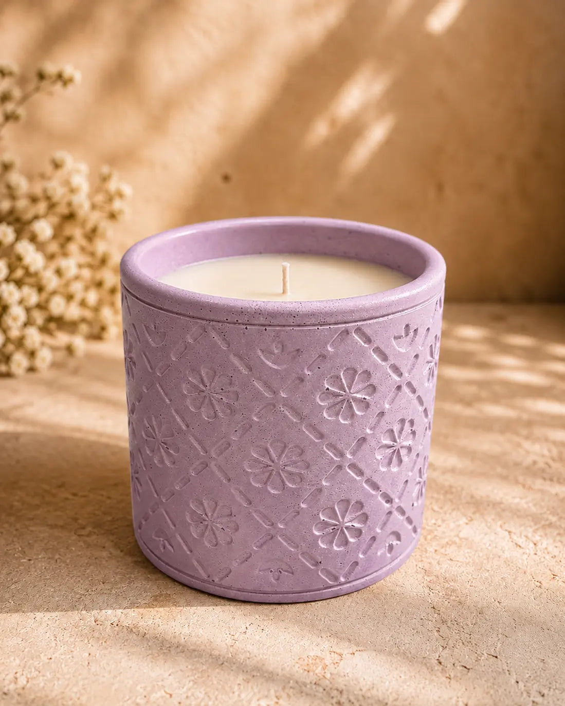 Lavender Calm Concrete Jar Candle