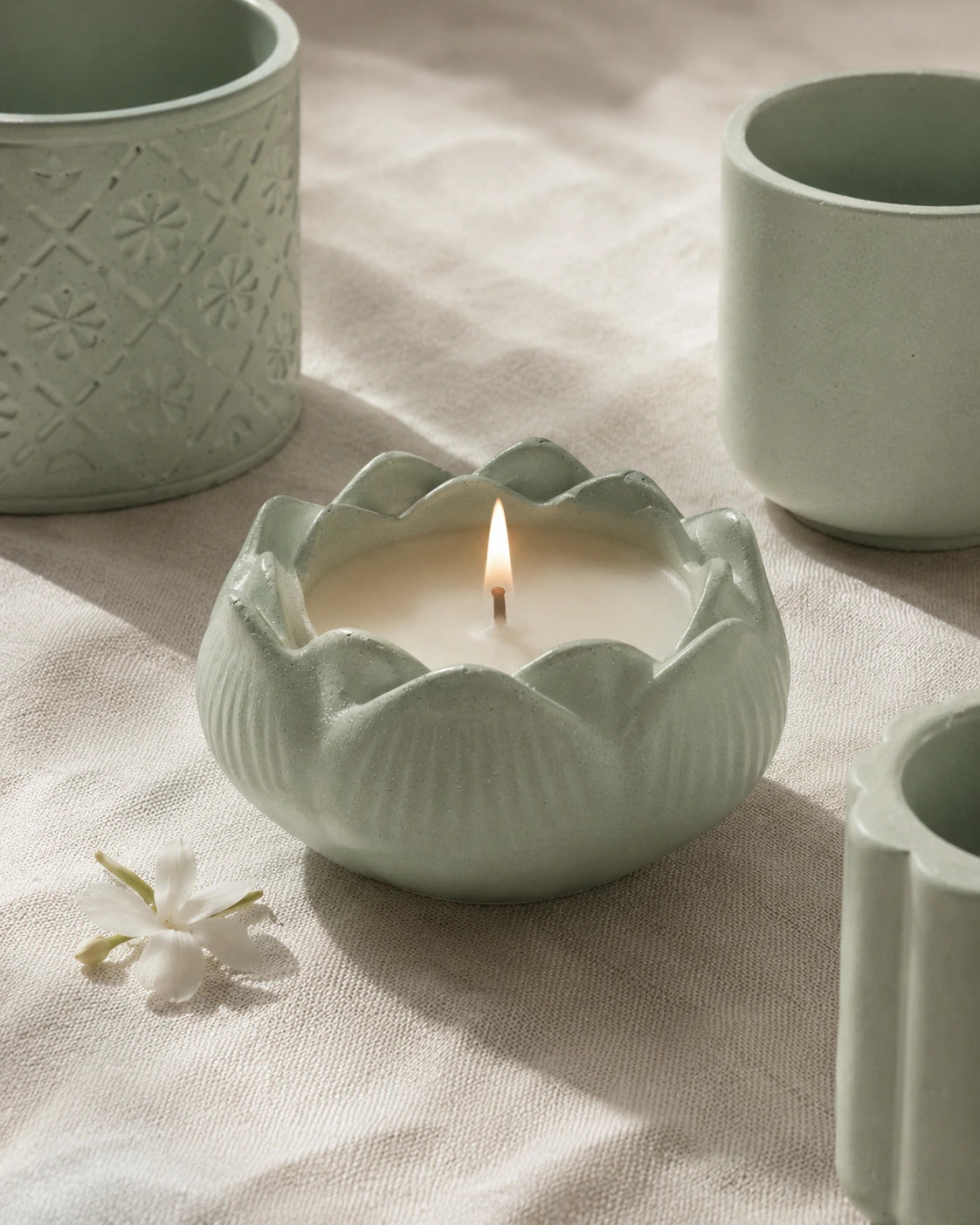 Celestial Jasmine Concrete Jar Candle
