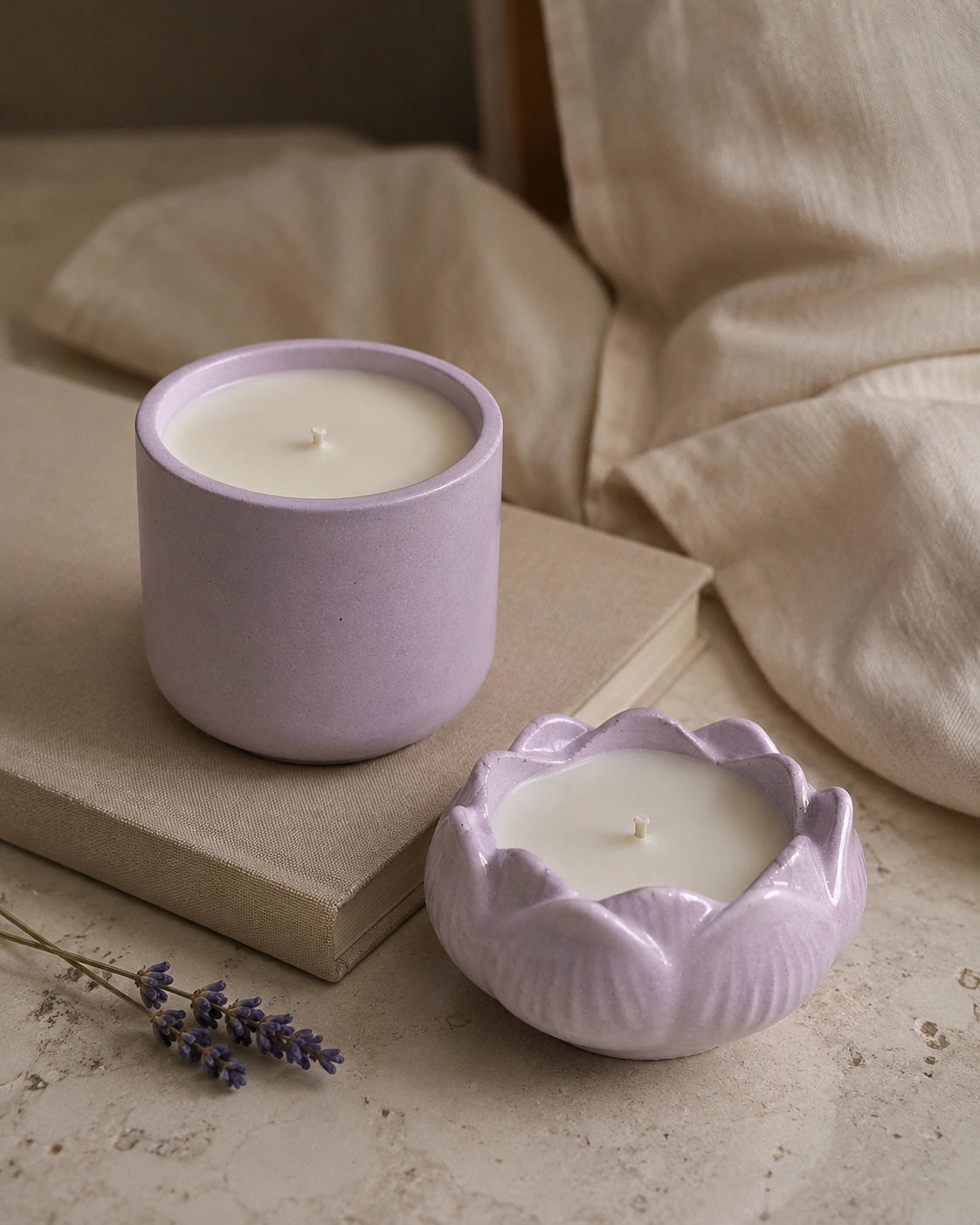 Lavender Calm Concrete Jar Candle