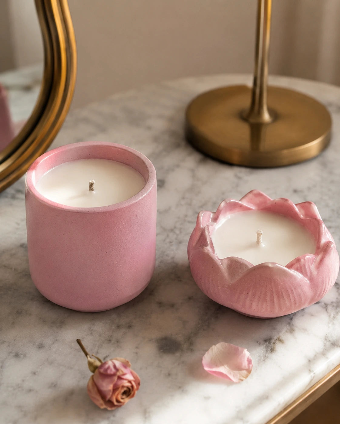 Cherry Blossom Concrete Jar Candle