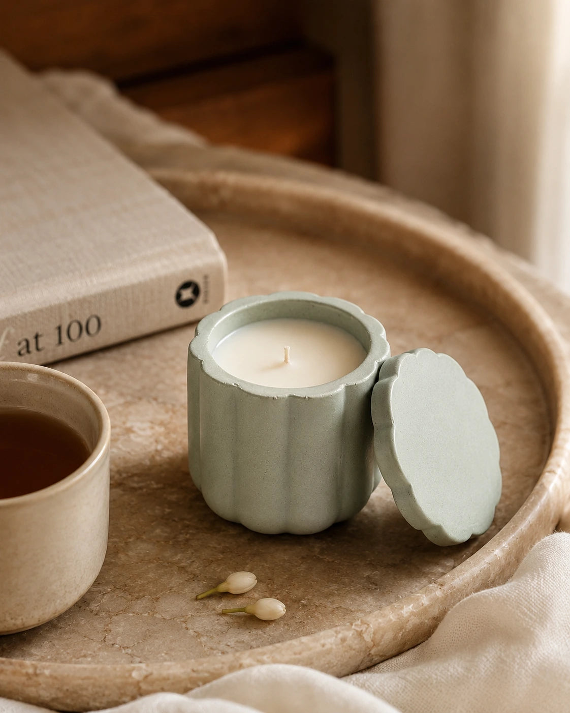 Celestial Jasmine Concrete Jar Candle