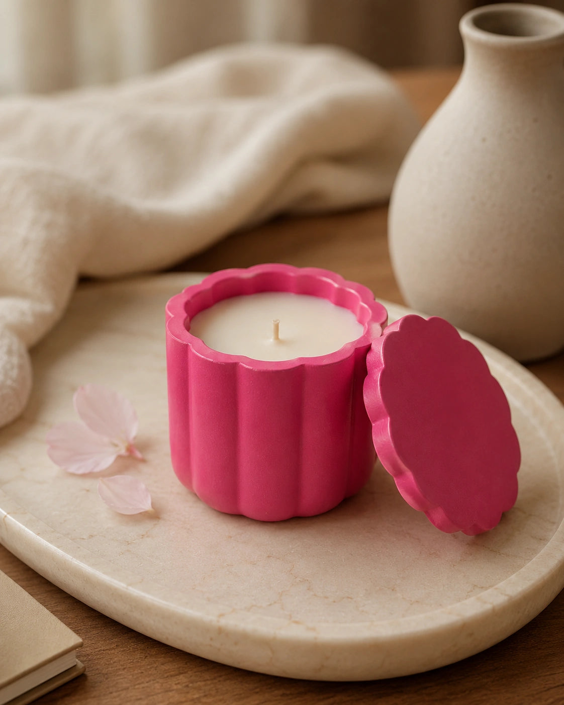 Astral Rose Concrete Jar Candle