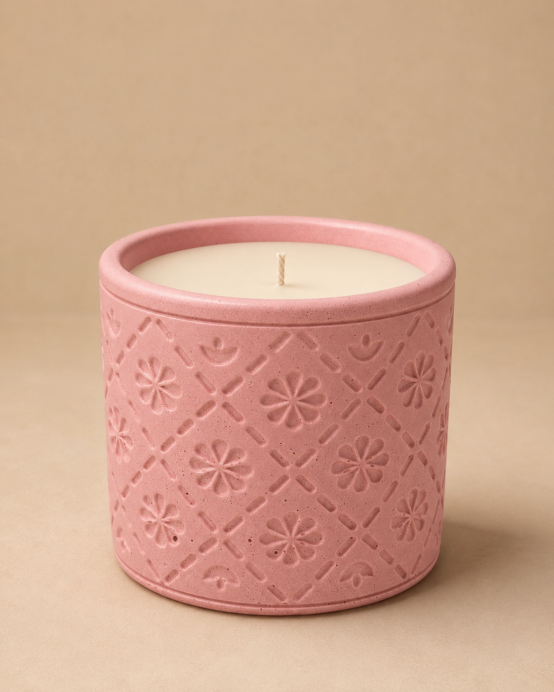 Cherry Blossom Concrete Jar Candle